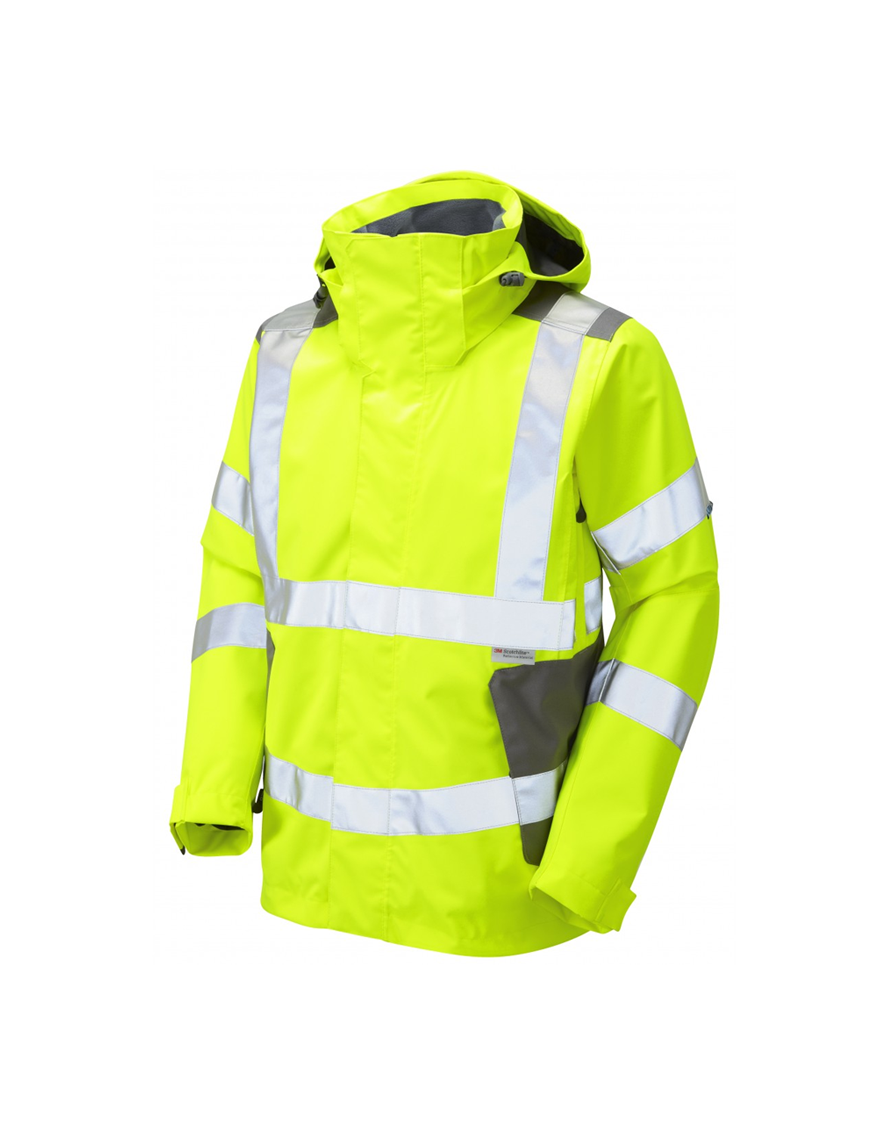 Leo Workwear - J04 Exmoor Class 3 Breathable Jacket - Yellow - 2020ppe