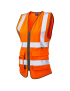Leo Workwear - WL11 Lynmouth Class 1 Women's Superior Waistcoat - Orange - 2020ppe