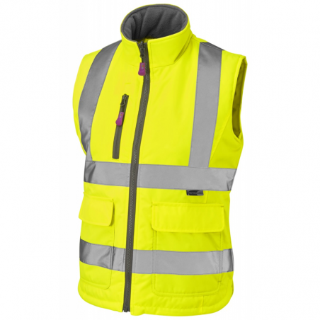 Leo Workwear - BWL01 Sandymere Class 1 Women's Bodywarmer - Yellow - 2020ppe