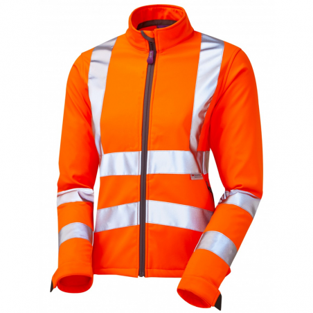 Leo Workwear - SJL01 Honeywell Class 2 Women's Softshell jacket - Orange - 2020ppe