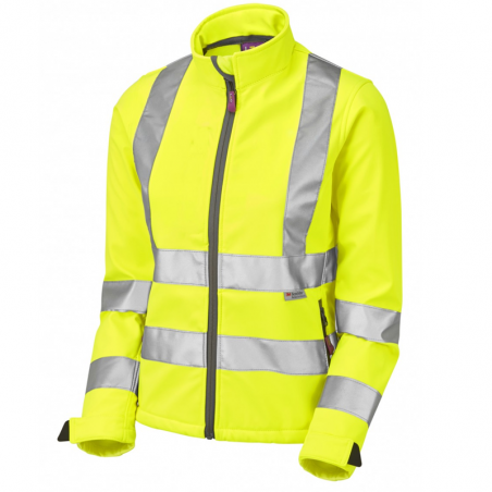 Leo Workwear - SJL01 Honeywell Class 2 Women's Softshell jacket - Yellow - 2020ppe
