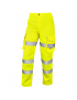 Leo Workwear - CL01 Pennymoor Class 2 Women's Poly/Cotton Cargo Trousers - Yellow - 2020ppe