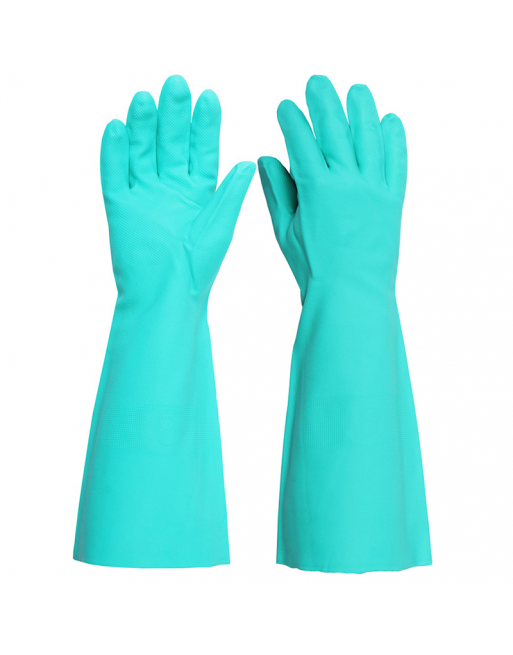 Green Nitrile Gloves 18"