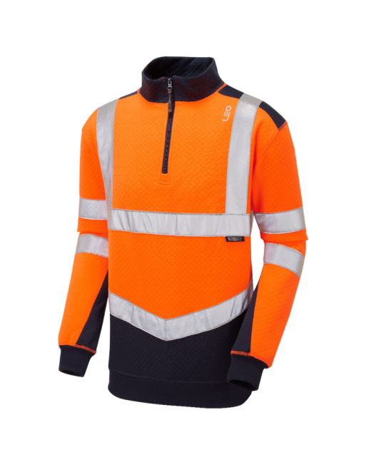 LeoWorkWear - Orange Safety Work Sweatshirt - 2020ppe
