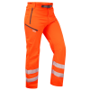 Leo Workwear - WT01 Class 1 Landcross Stretch Work Trousers - Orange - 2020ppe