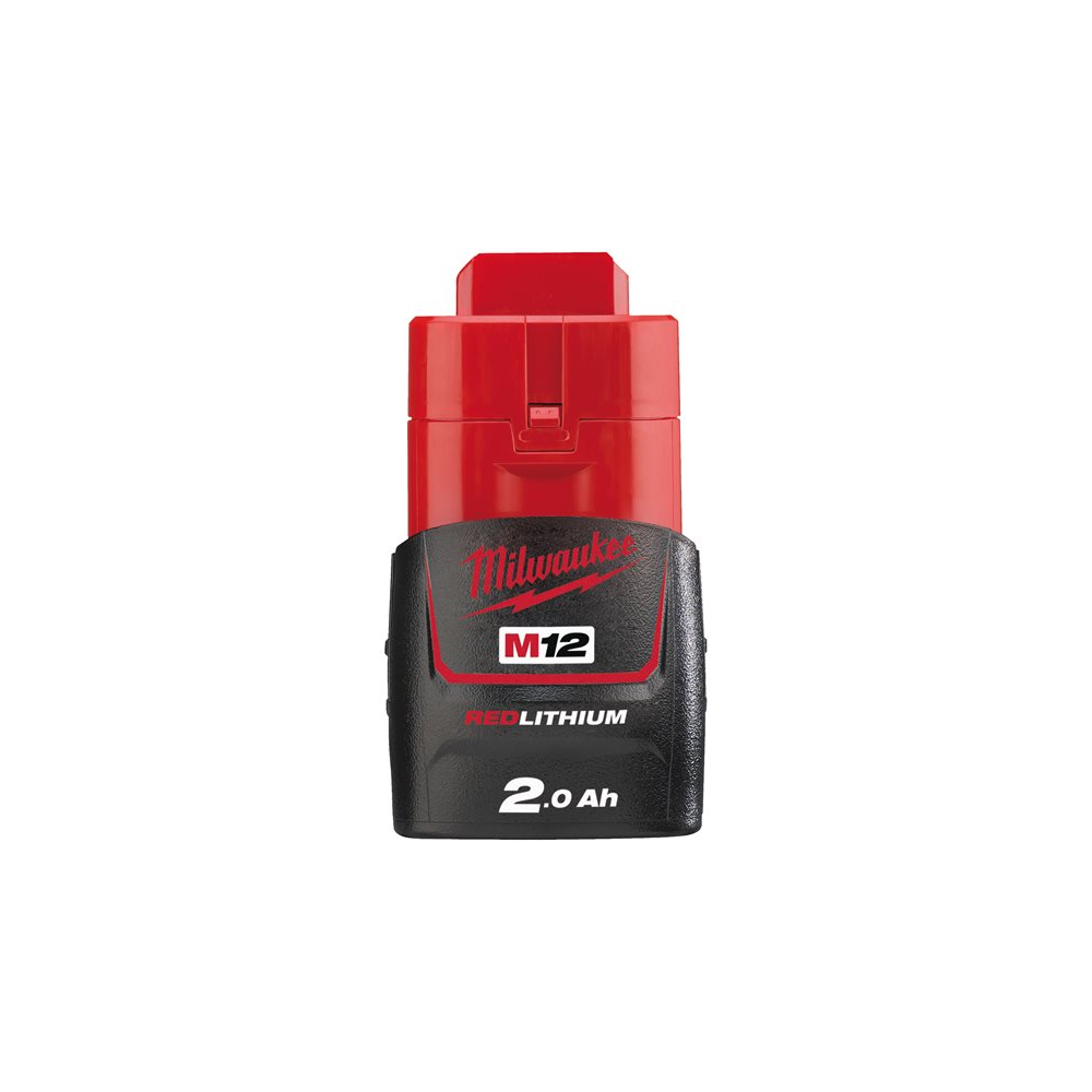 Milwaukee M12 B2 12V 2.0Ah Li-Ion Red Lithium Battery - 2020ppe