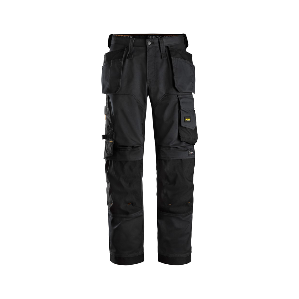 AW Stretch LFit Trousers Black 62510404 | Snickers Workwear