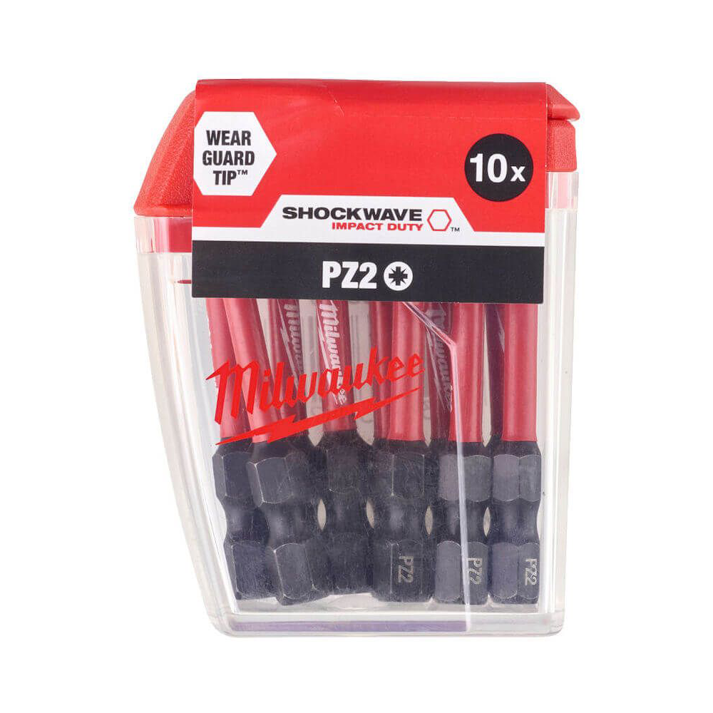 Milwaukee Screwdriver SHOCKWAVE™ Bits 50mm-10pc 4932472050