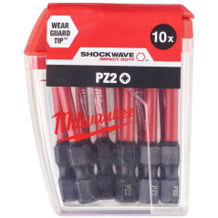 Milwaukee Screwdriver SHOCKWAVE™ Bits 50mm-10pc 4932472050