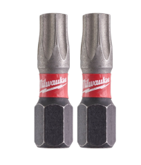 Milwaukee Screwdriver SHOCKWAVE™ Bits TX30 25mm-2pc 4932472046