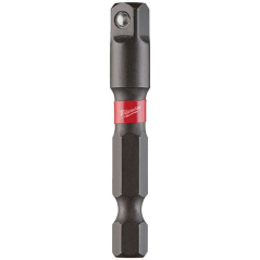 Milwaukee Shockwave™ Impact Duty Socket Adaptor - Hex Reception 1/4"HEX to 1/4"Square 4932471826