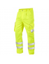 Leo Workwear - CT01-Y Bideford Class 1 Cargo Trousers - Hi Vis Yellow - 2020ppe