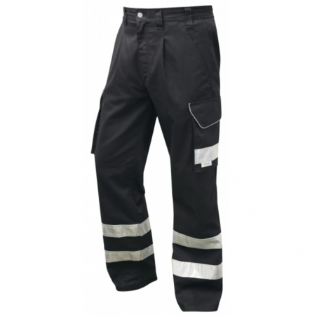 Leo Workwear - CT02 Ilfracombe Cargo Trousers - Black - 2020ppe