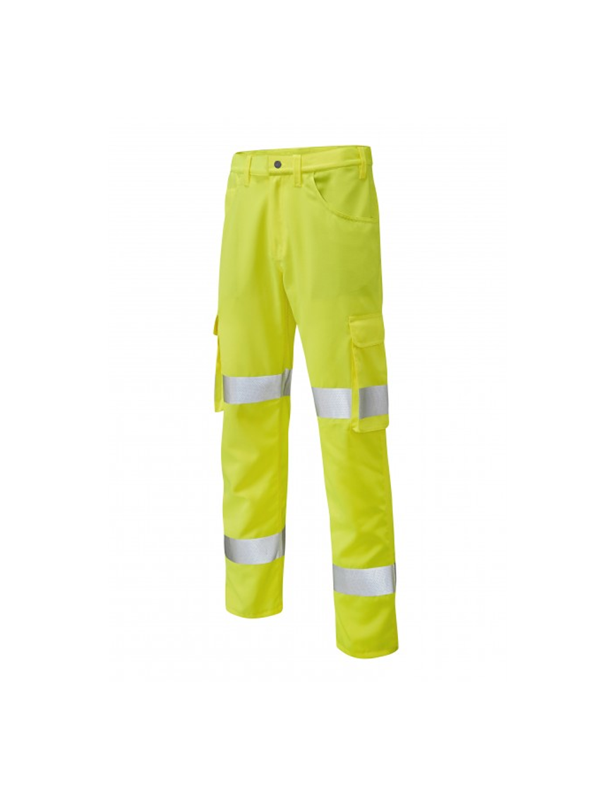 Leo Workwear - CT03 Yelland Lightweight Cargo Trousers - Yellow - 2020ppe