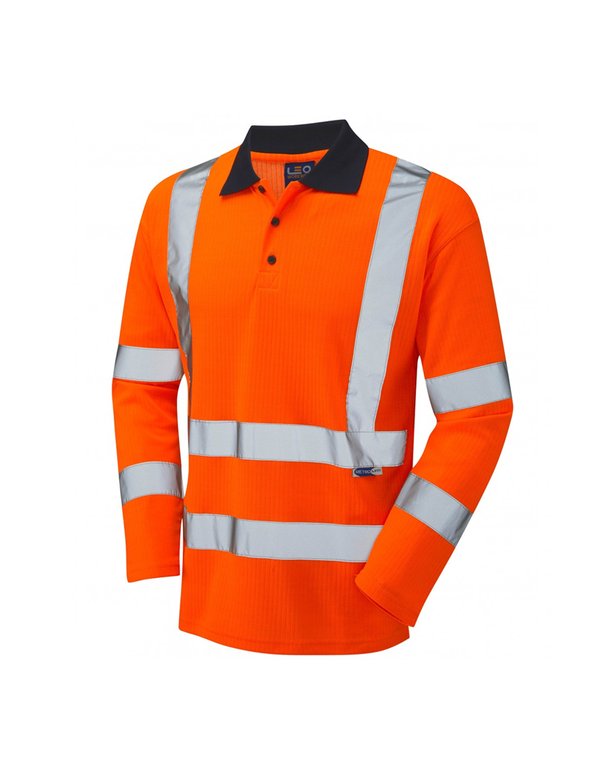 SWIMBRIDGE Class 3 Comfort Sleeved Polo Shirt Orange