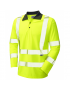 Leo Workwear - P06 Woolsery Class 3 Sleeved Polo Shirt Coolviz - Yellow - 2020ppe