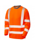 Leo Workwear - T08 Capstone Class 3 Coolviz Plus Sleeved T Shirt - Orange - 2020ppe