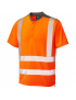 Leo Workwear - T12 Putsborough Class 2 Performance T Shirt - Orange - 2020ppe