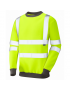 Leo Workwear - SS05 Winkleigh Class 3 Crew Neck Sweatshirt - Yellow - 2020ppe